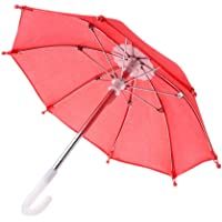Mini paraguas colorido- equipo de lluvia para muñeca americana- Vivianu 18 pulgadas accesorios de muñeca 5